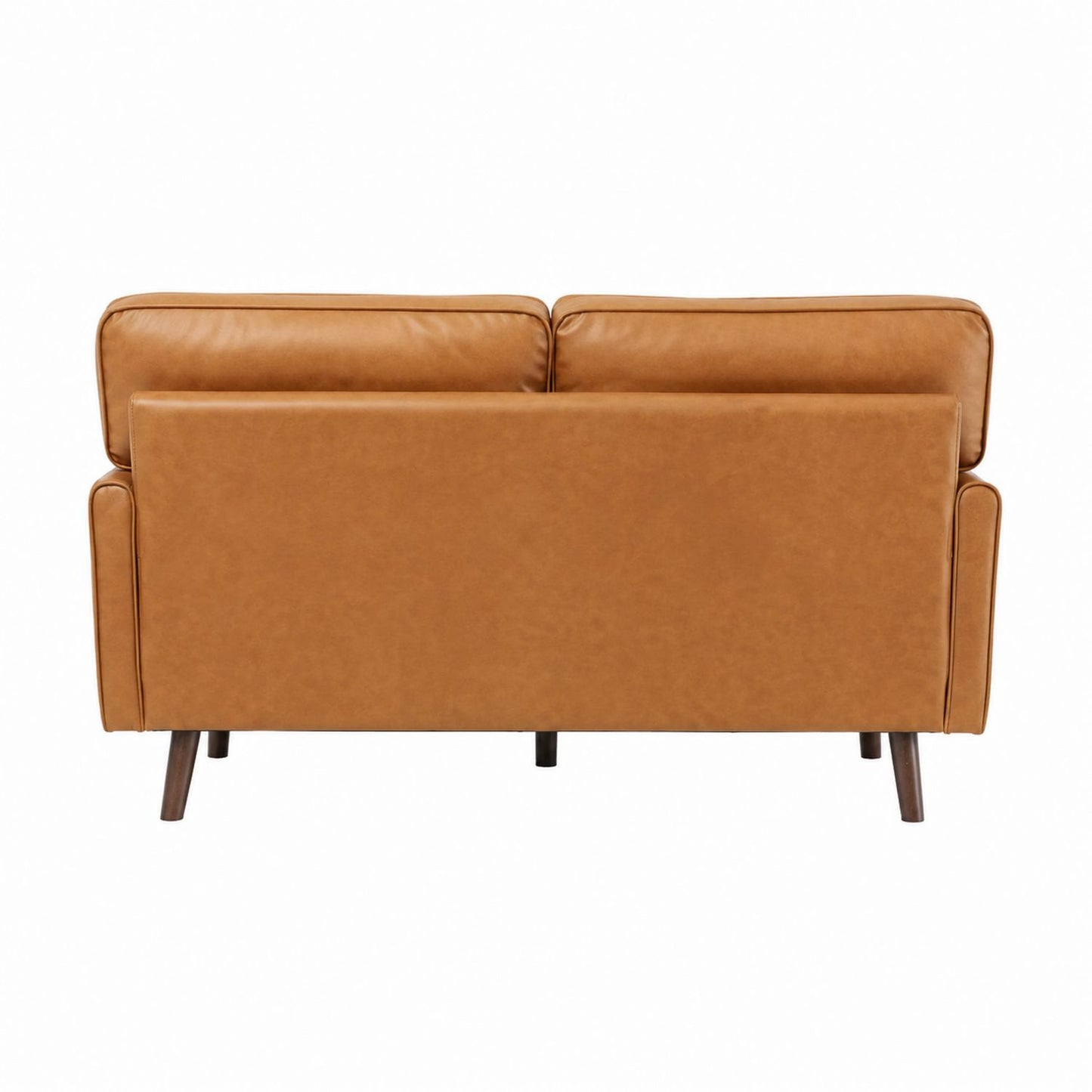 Leather Loveseat Sofa Brown 150cm