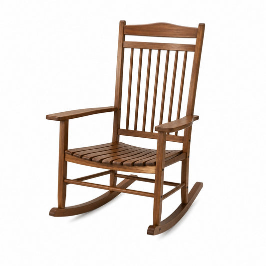 Acacia Wood Rocking Chair Brown 150cm Height