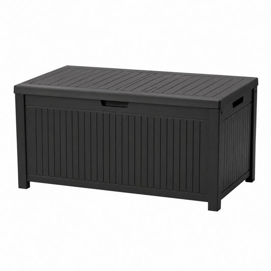 Black Plastic Outdoor Storage Box