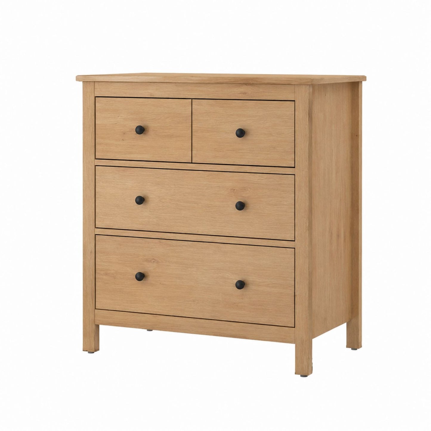 Solid Wood Dresser with 4 Drawers