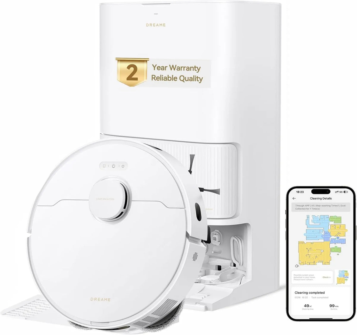 Robot Vacuum and Mop Govac 401, Vacuuming and Mopping, dreame