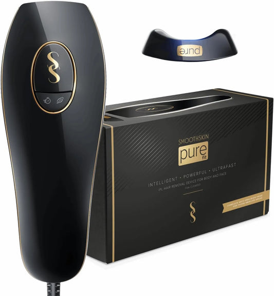 IPL Hair Removal Device Pure Fit, For Women and Men, At-Home Use, Laser Hair Reduction, For Face and Body, Safe for Face & Body, SmoothSkin