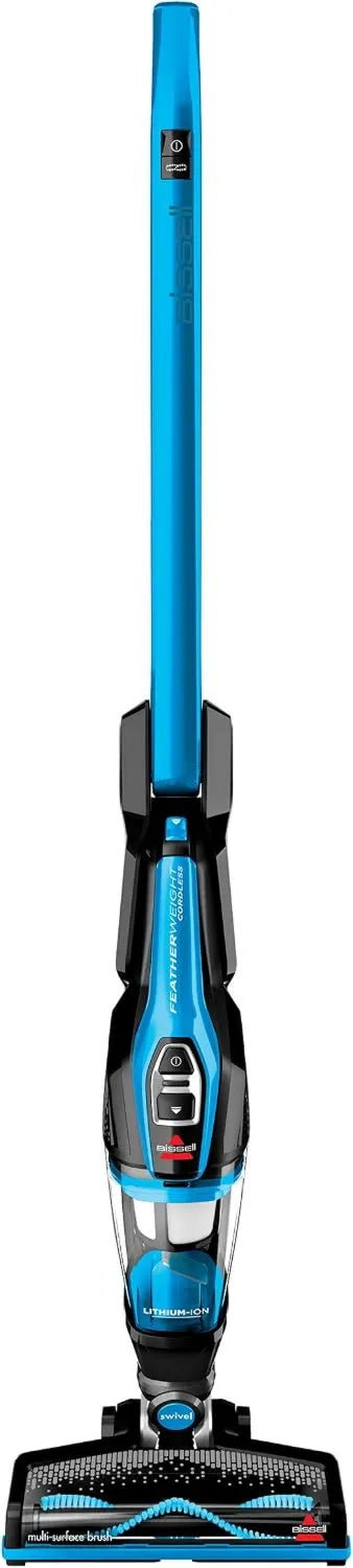 Bissell 3061 Featherweight Cordless Stick Vacuum, Self-Standing, Electric Blue, Cordless Design