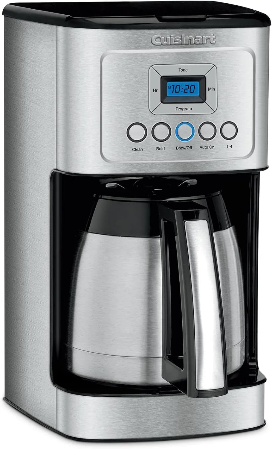 Cuisinart Programmable PerfecTemp Thermal Carafe 12-Cup Drip Coffee Maker, Programmable Brewing, Stainless Steel, 4 Cup, DCC-3400NAS