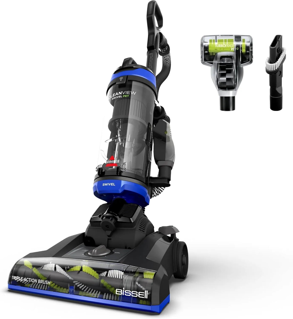 Bissell CleanView Swivel Vacuum Cleaner, Triple Action Brush Roll