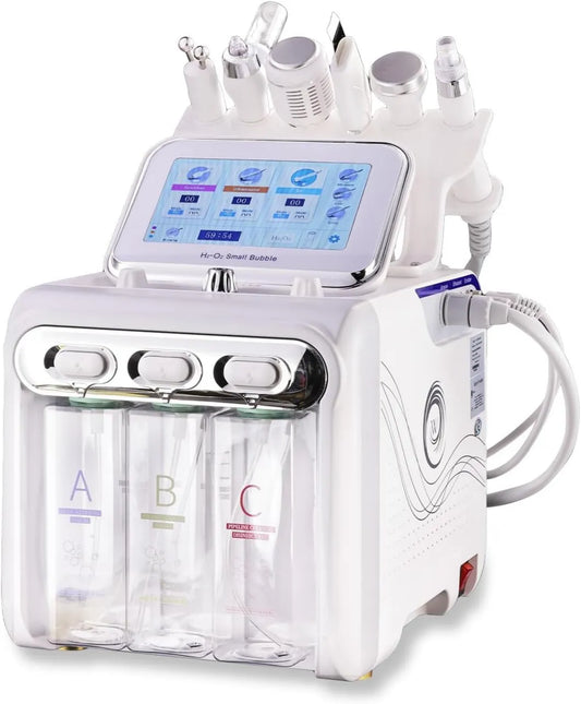 Hydrogen Oxygen Facial Machine, 6-in-1, Deep-Cleansing Skin Care System