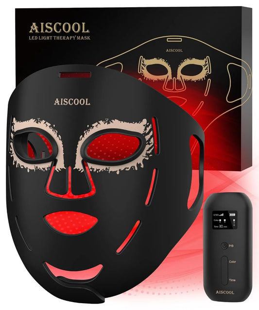 LED Light Therapy Device, FDA-Cleared 324 LEDs Full Face Coverage, Red Light Therapy