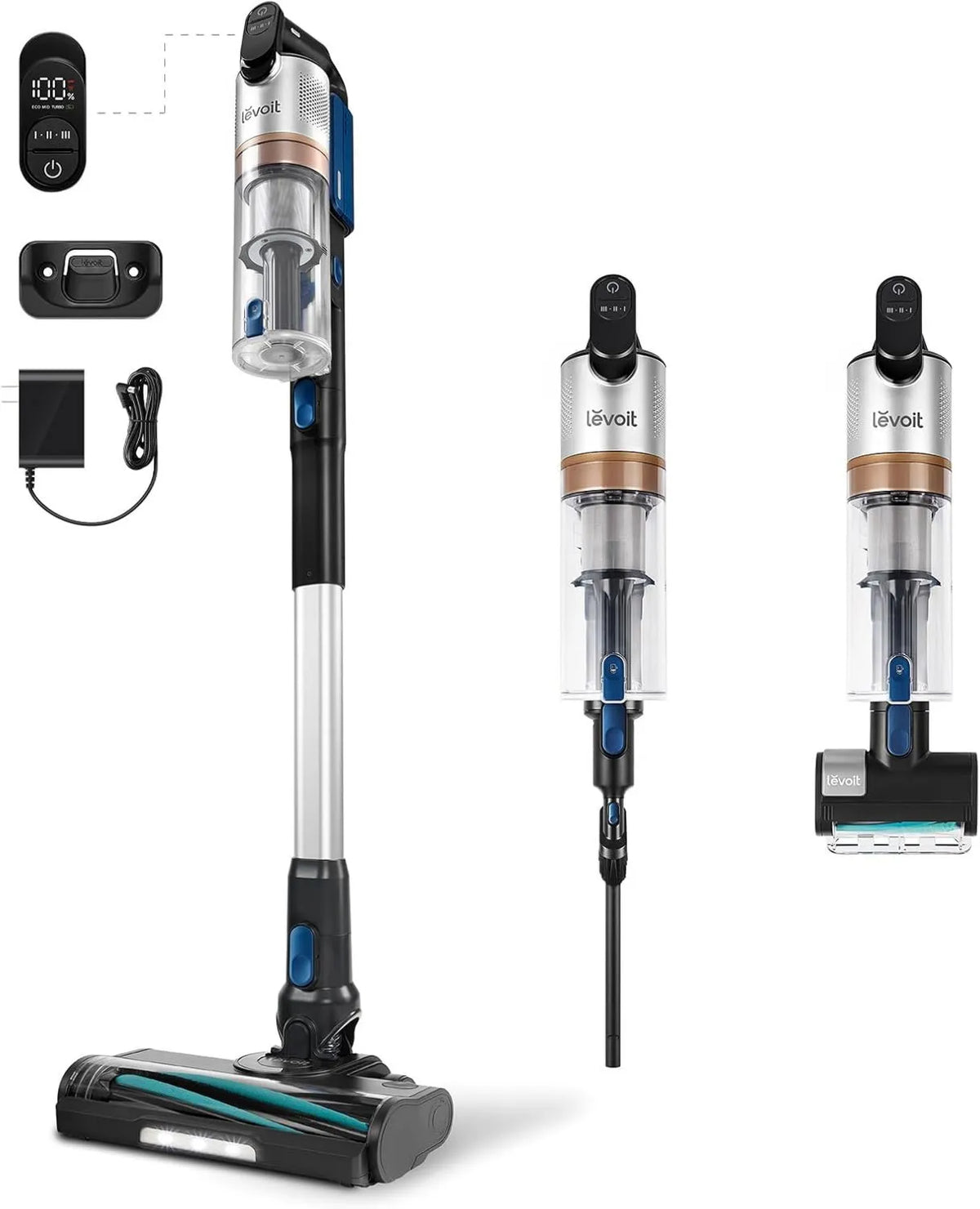 Cordless Stick Vacuum, 60 Mins, Cordless Design, Vacuum Suction, Ultra Suction, Mini Motorized Brush, Levoit